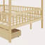 Lit double en bois avec deux tiroirs-1469594891