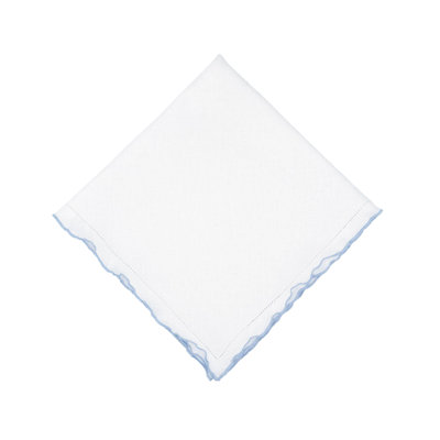 Ensemble de serviettes de table en lin à festons festonnés 4 pièces