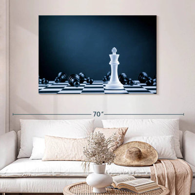 Roi des échecs blanc Senne