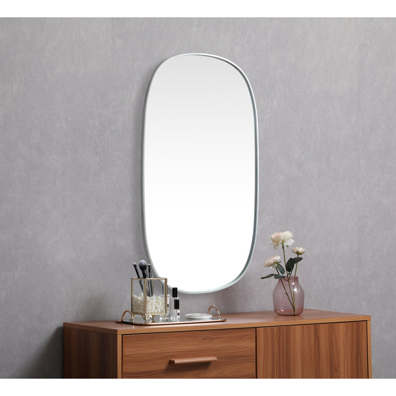 Miroir Bertin, Argent argent, 48 po x 30 po 