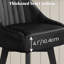 Swivel Upholstered Counter Stool with Metal Frame-2114964301-2114964339