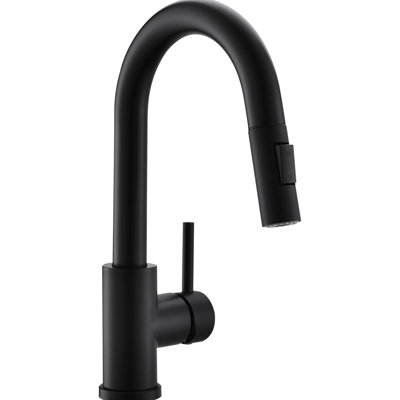 Classic Black Bathroom Faucet With Pull Down - Stainless Steel, 360 Rotation For Bar Sink Out Spray Swivel Kitchen