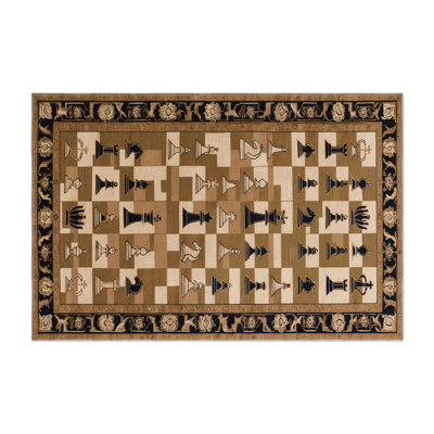 Tapis d'intérieur et d'extérieur brun français