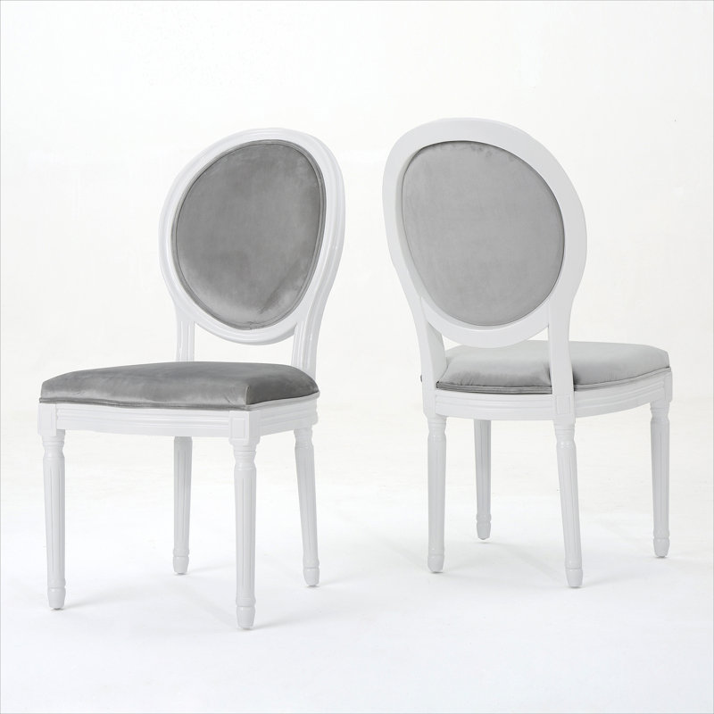 Chaise KD (ensemble de 2), Gris, Blanc