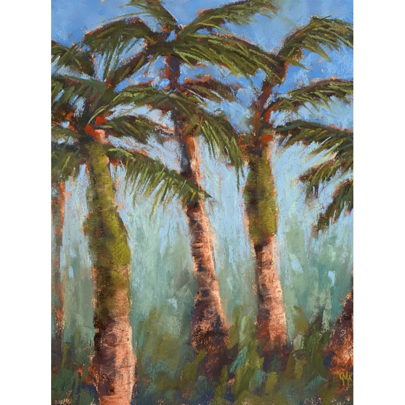 Palm Reader Print by Dina Gardner, 31.25" H x 25.25" W x 0.88" D, Black Framed Paper, White