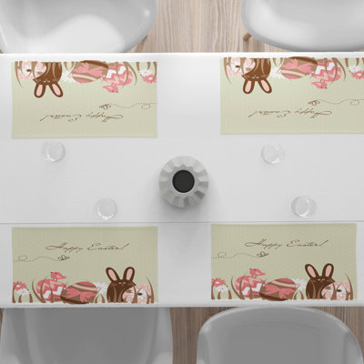 Polyester Abstract Rectangle Placemat