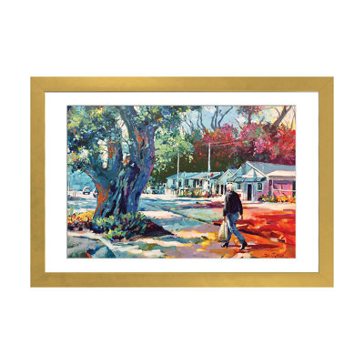 «Morning Stroll», impression d'art mural encadrée