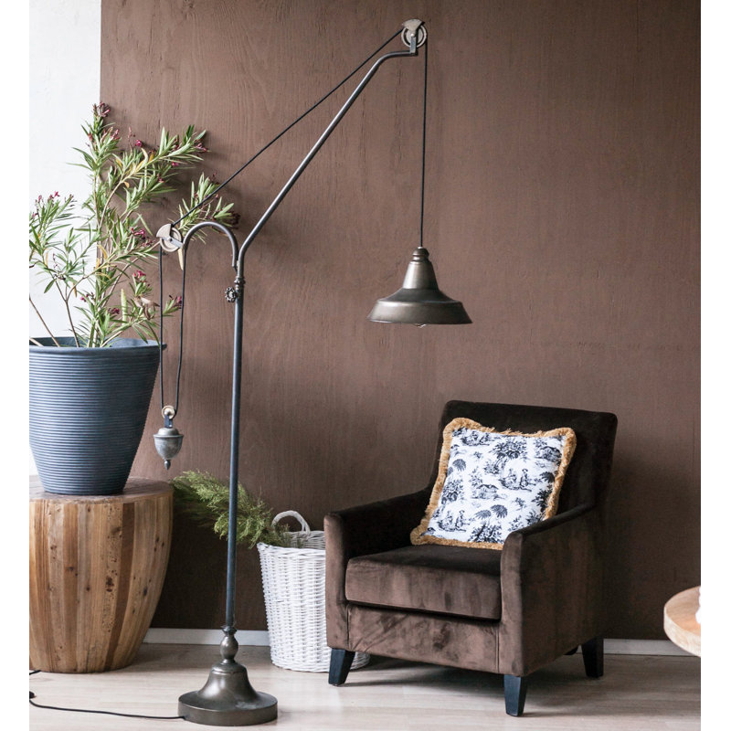 Engstrom 87'' Brown Task Floor Lamp