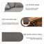 Chaise longue surdimensionnée en velours côtelé gris clair avec accoudoirs et coussins Milbrey-1447035766-1463754480-1438286499