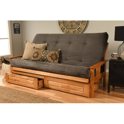 Stratford 86" Queen Futon and Mattress with Drawer set