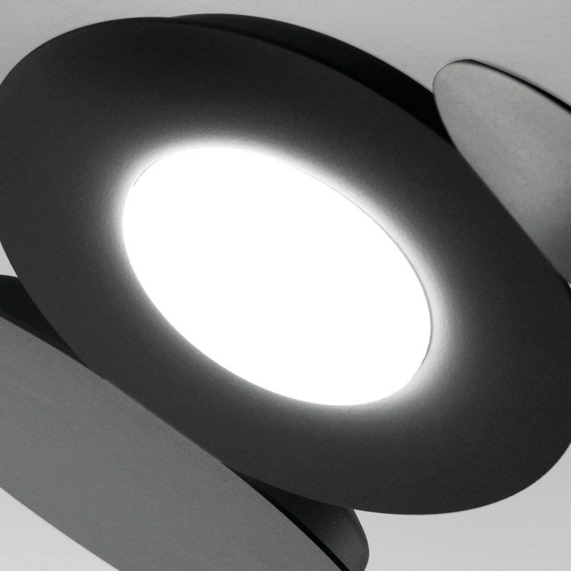 Mickey Flush Mount, Black