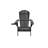 Valdese Pine Foldable Outdoor Adirondack Chair With Ottoman-631855182