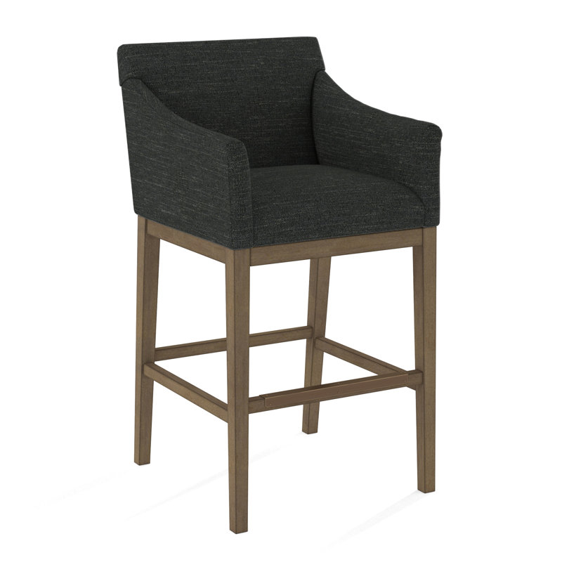 Upholstered Stool, 61473-73, Weathered Gray