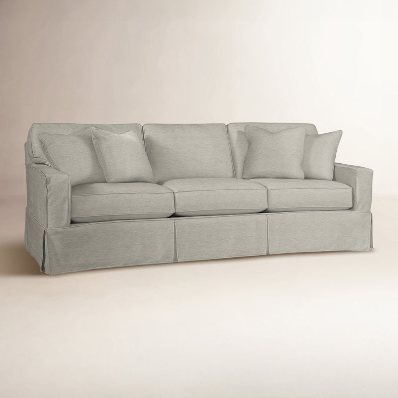 Gramercy Park 93'' Upholstered Sofa, Basic Beige 100% Polyester