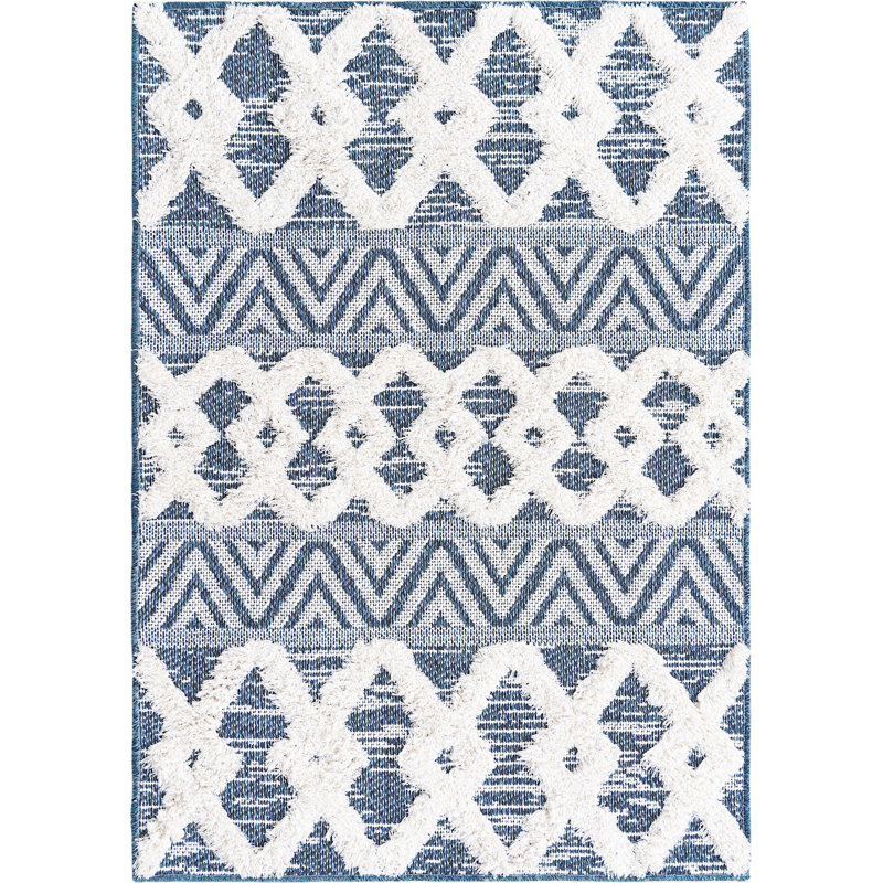 Archie-Jay Cotton Abstract Indoor Rug, Rectangle 2'3" x 3'