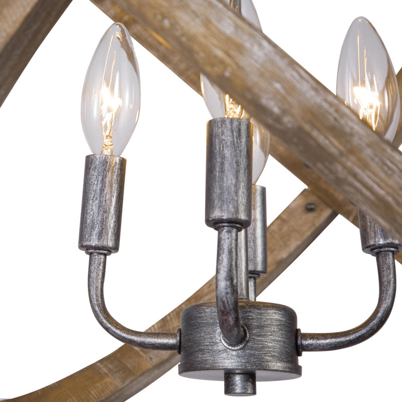 Lustre en bois 4 lumières Mazhar