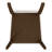 Organic Living Upholstered Dining Side Chair With Solid Mango Wood Frame