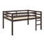 Lit mezzanine en bois avec échelle-683247109