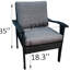 5 Patio: chaise, coussins et meubles tournés modernes: avec gris pour la cour-1948536100