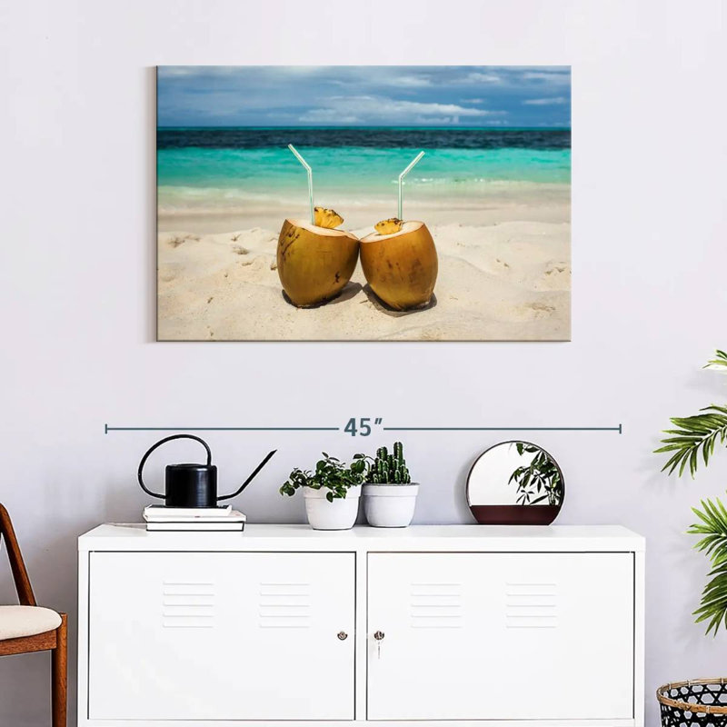 Yarlin Tropical Coconut Drinks, 24" H x 36" W