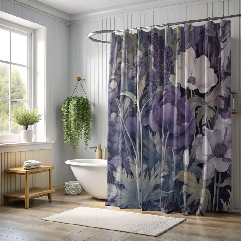 Rideau de douche Arveen, H 74 po x l 71 po