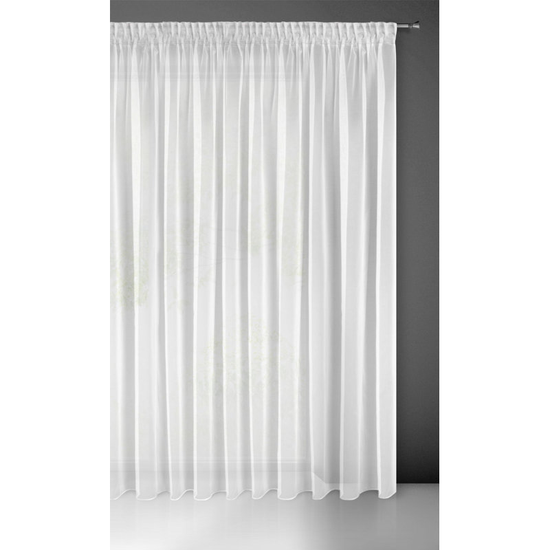 Karmenu Sheer Curtain Single Panel, 250cm H x 350cm W