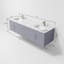 Ensemble de meuble-lavabo double mural 72 "Geneva-705925686-790433010