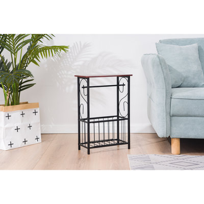 Breakthrough End Table Built-In Outlets