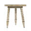 Table d'appoint ronde en bois et verre Pisa de 17,75 po Pisa