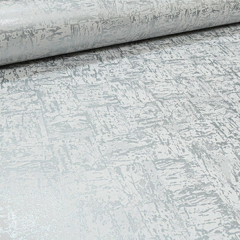 Ulric Charcoal Textured Metallic Wallpaper 10m x 53cm Roll