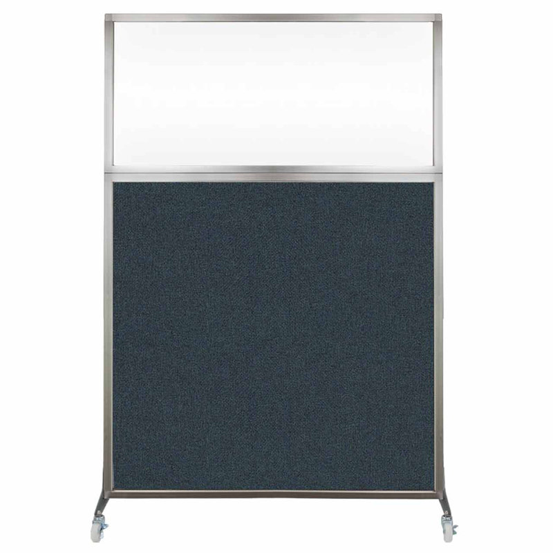 Cloison de bureau Hush - fenêtre transparente, Épinette du Colorado, 48"