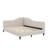 Stylish L-Shaped Flax Daybed On Sturdy Wooden Legs-385189024-385189025