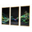 Abstract Motion Banner - 3 pièces, cadre flottant, impression sur toile-1568290177-1568290179