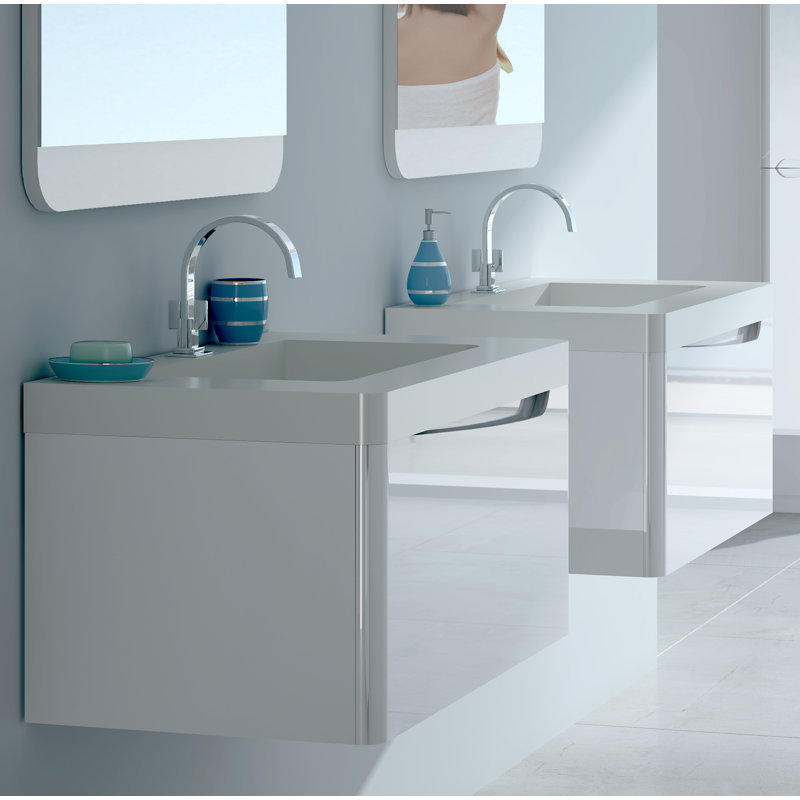 Ensemble de meuble-lavabo de salle de bain simple 32 po Manorhaven, blanc