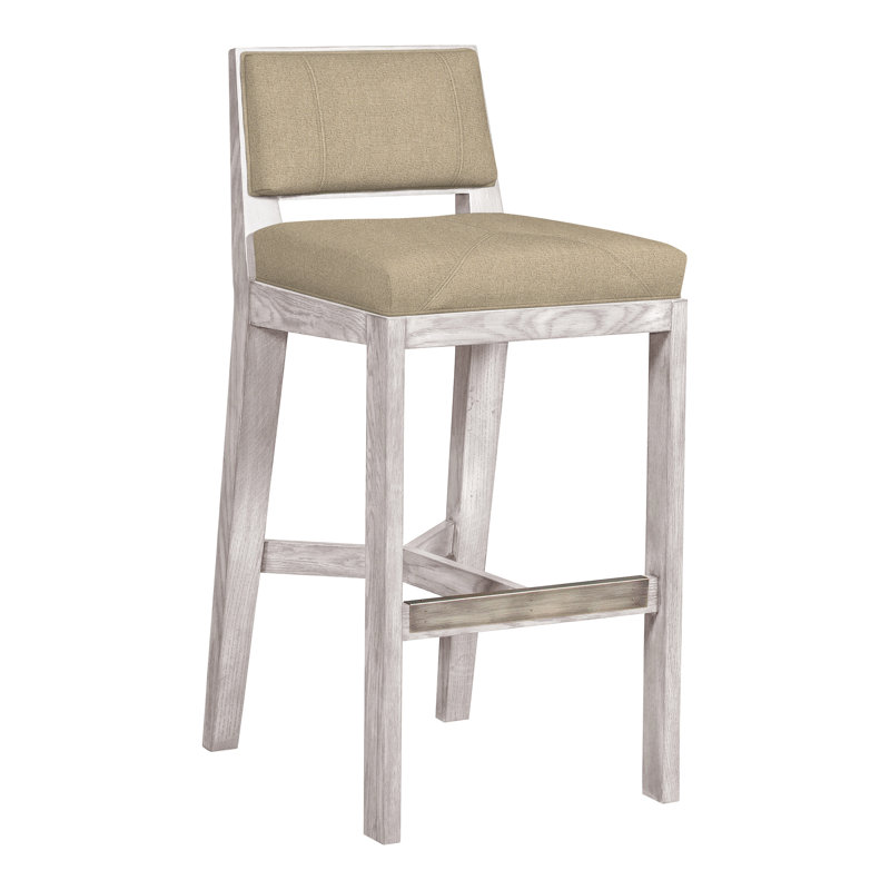 Thom Filicia 32.5'' Bar Stool, Dove Gray, Nomad Sand
