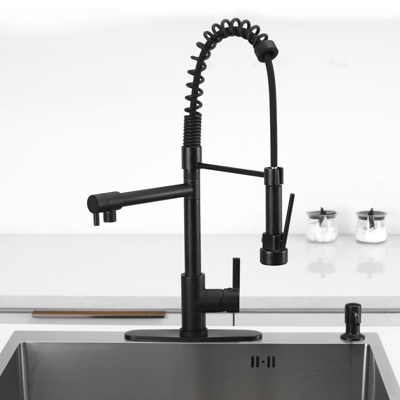 ABTIABGY Kitchen Faucet, Matte Black