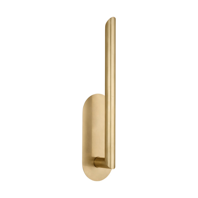 Kelly Wearstler Fielle Medium 1-Light Sconce in Soft White, Antique Brass