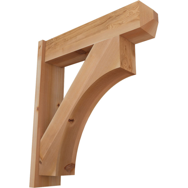 Persienne en bois rustique Westlake Craftsman, P 30 po x H 34 po, Cèdre rouge occidental l 7 1/2 po (lisse)
