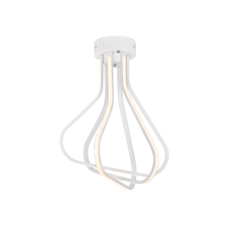 Graf LED Flush Mount, White