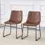 Ensemble de 4 tabourets de bar en suède, chic industriel et confortable-1975375066-1975375071