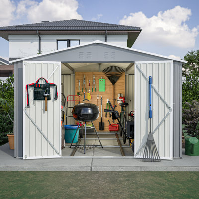 Outdoor Metal Storage Shed Foundation Kit Included