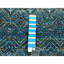Tapis de couloir bleu nouvel âge 2 pi 8 po x 8 pi 1 po Borivoj