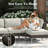  7-Piece Outdoor Modular Wicker Sectional Sofa with Fire Pit Table, Patio Furniture Conversation Set with Deep Seating and Thick Cushions-1299016212