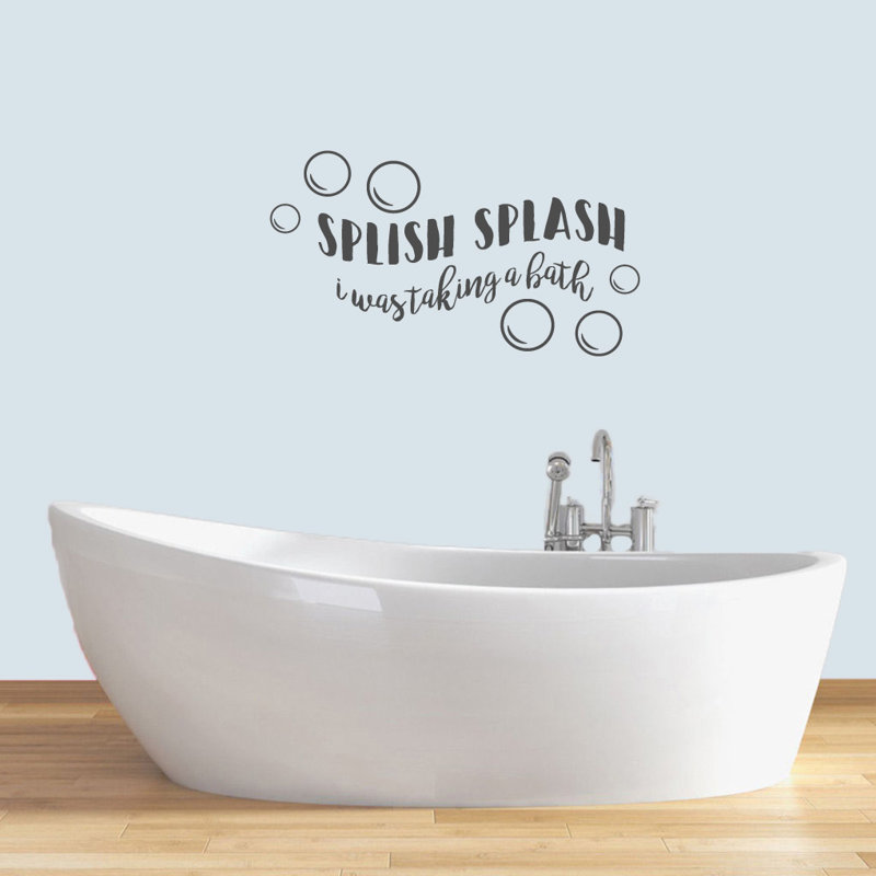Décalcomanie murale splish splash, Gris foncé