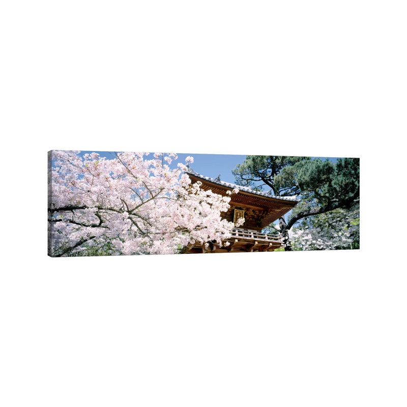 USA, California, San Francisco, Golden Gate Park, Japanese Tea Garden, Front Gate by Panoramic Images - Wrapped Canvas Panoramic Print