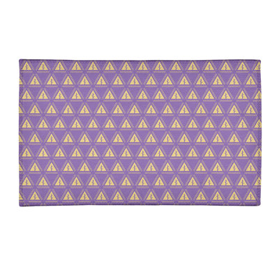Tapis mauve/jaune minimal trees