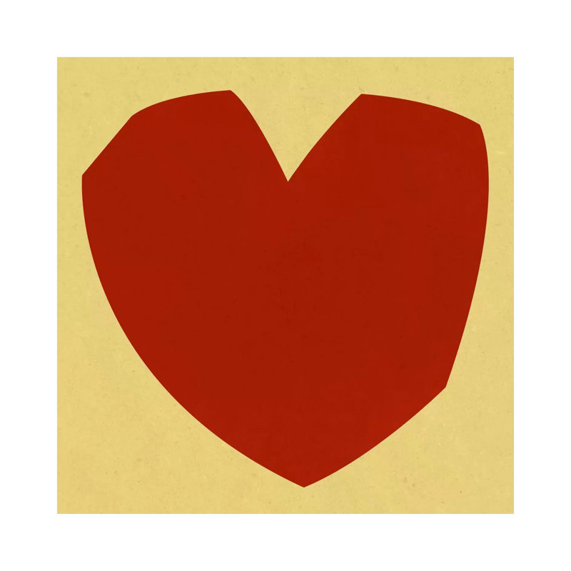 Modern Art- Cut-out Love - Wrapped Canvas Print, 93.98 cm H x 93.98 cm W x 1.91 cm D