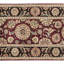 Manchuria Wool Oriental Area Rug in Black/Wine