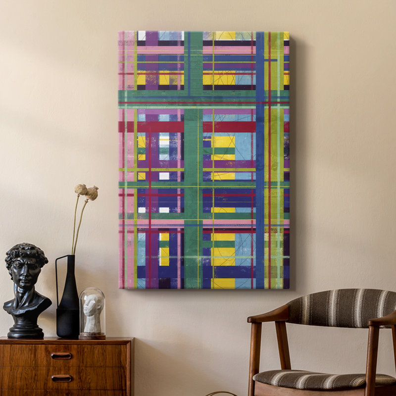 Échafaudage en couleur I - Gallery Cavas, H 18 po x l 12 po