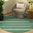 Estine Hand Woven Cotton Striped Rug-1766293018